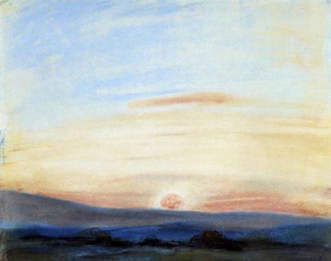 Eugene Delacroix Study of Sky oil painting image